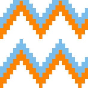 Sky and Orange Chevron