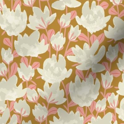 Snowbelle Flower Gold Pink by DEINKI