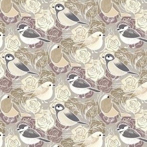 Little Bird Botanical - taupe 