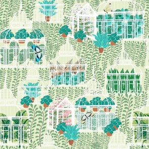 Enchanted Victorian Green house beige