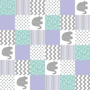 Elephant PW Grey Mint Lilac