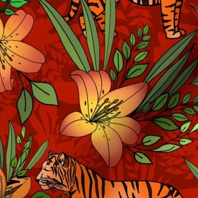 Tiger Lily Garden (Lucky Red) 