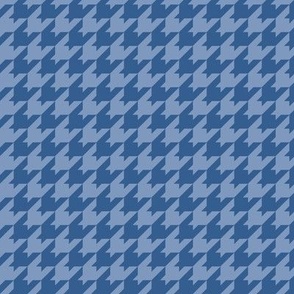 Houndstooth Pattern - Dusty Blue and Lapis Blue
