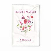 Flower Market Vienna - Flower Market Vienna Tea towel,Flower Market Vienna Wall hanging 