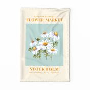 Flower Market Stockholm - Flower Market Stockholm  Tea towel,Flower Market Stockholm  Wall hanging 