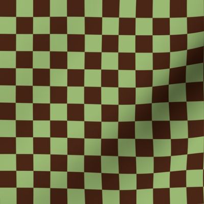 Brown and Green Gingham