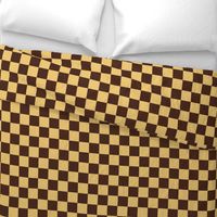 Brown and Yellow Checkerboard