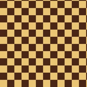 Brown and Yellow Gingham