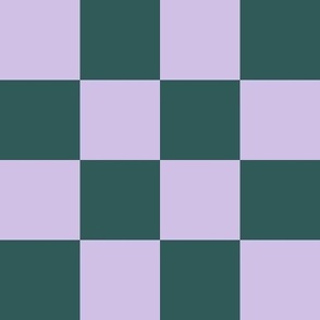 Dark Green and Violet Checkerboard