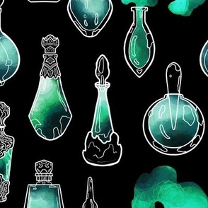 Magic Potion Bottles Sea Green
