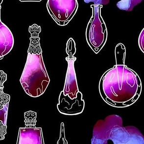 Magic Potion Bottles Magenta