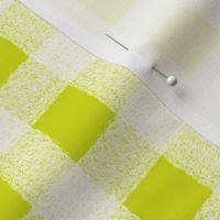Large Chartreuse Wonky Spring Gingham