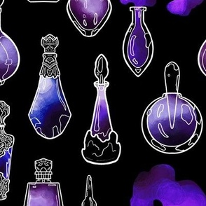 Magic Potion Bottles Blurple