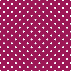 Magenta With White Polka Dots - Medium (Bright Easter Collection)