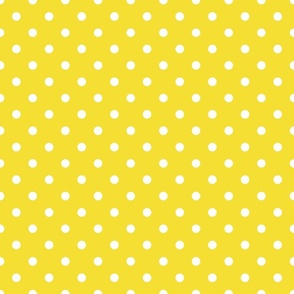 Yellow With White Polka Dots - Medium (Bright Easter Collection)