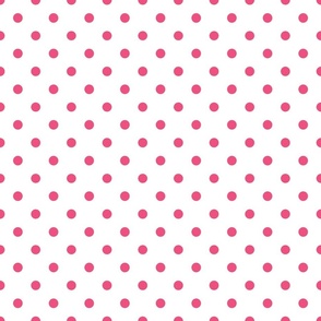 White With Pink Polka Dots - Medium (Bright Easter Collection)