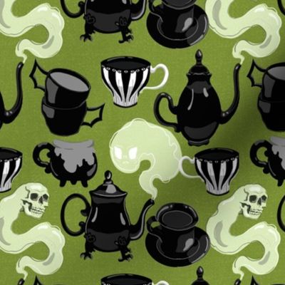Goth Tea Party Olive Green small scale
