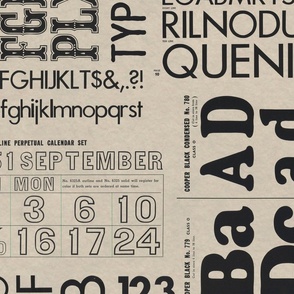 Old Print Typography Pattern