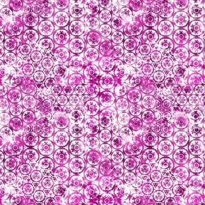 Pink White Tie Dye Shibori Pattern Retro Hippie Style Smaller Scale