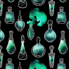 Magic Potion Bottles Sea Green small scale