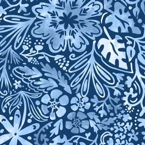 Blue Blue Blue Floral (large)