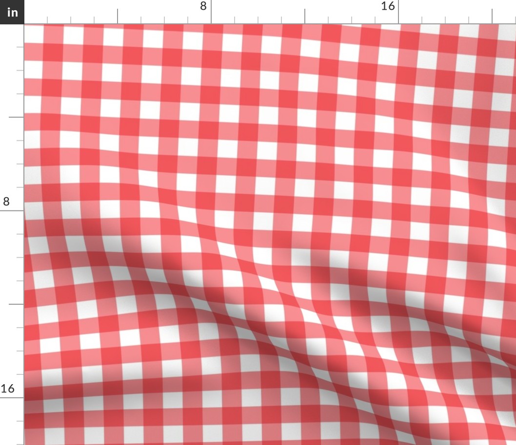 Red Gingham Large (1")