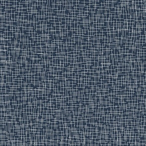 Fine White Line Texture on Navy Blue 