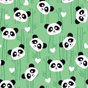 Kawai Panda with bamboo - L