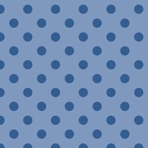 Polka Dot Pattern - Dusty Blue and Lapis Blue