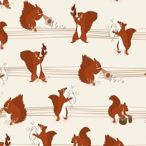 Musical squirrels by DEINKI