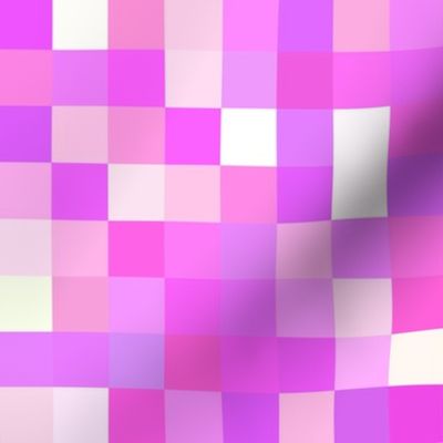 pink tourmaline pixelsquares, 1" squares