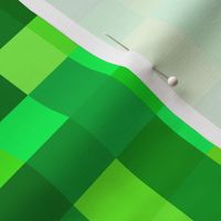 emerald pixelsquares, 1" squares