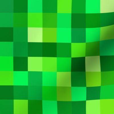 emerald pixelsquares, 1" squares