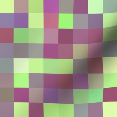 alexandrite pixelsquares, 1" squares