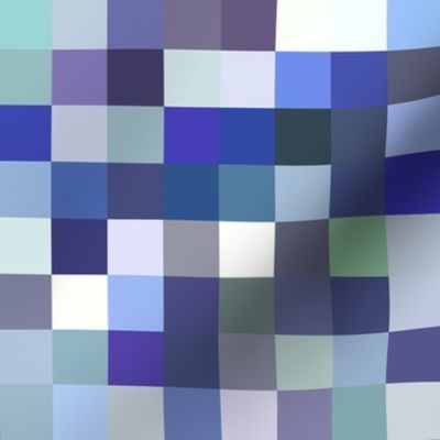 tanzanite pixelsquares, 1" squares