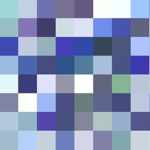 tanzanite pixelsquares, 1" squares