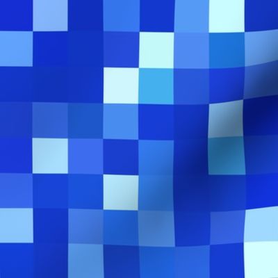 sapphire blue pixelsquares, 1" squares