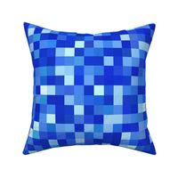sapphire blue pixelsquares, 1" squares