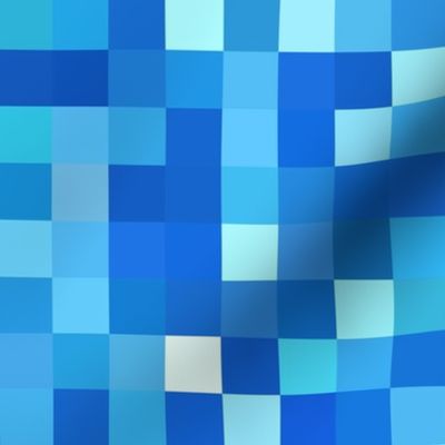 blue topaz pixelsquares, 1" squares 
