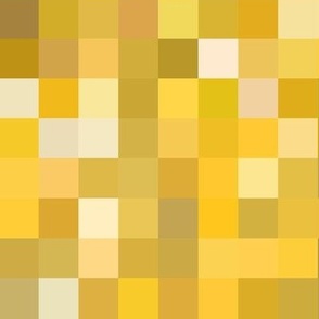 yellow beryl pixelsquares, 1" squares