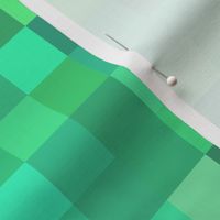 green tourmaline pixelsquares, 1" squares