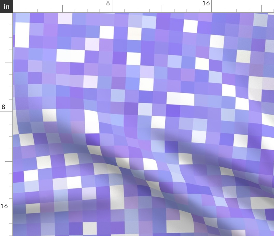 iolite lavender pixelsquares, 1" squares
