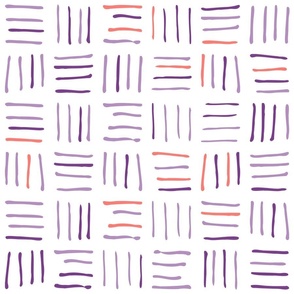 Lovely purple and coral lines
