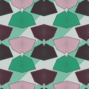 Geometric Ginko Leaf Pattern