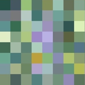 Klimt's Fruit Tree pixelsquares, 1" squares