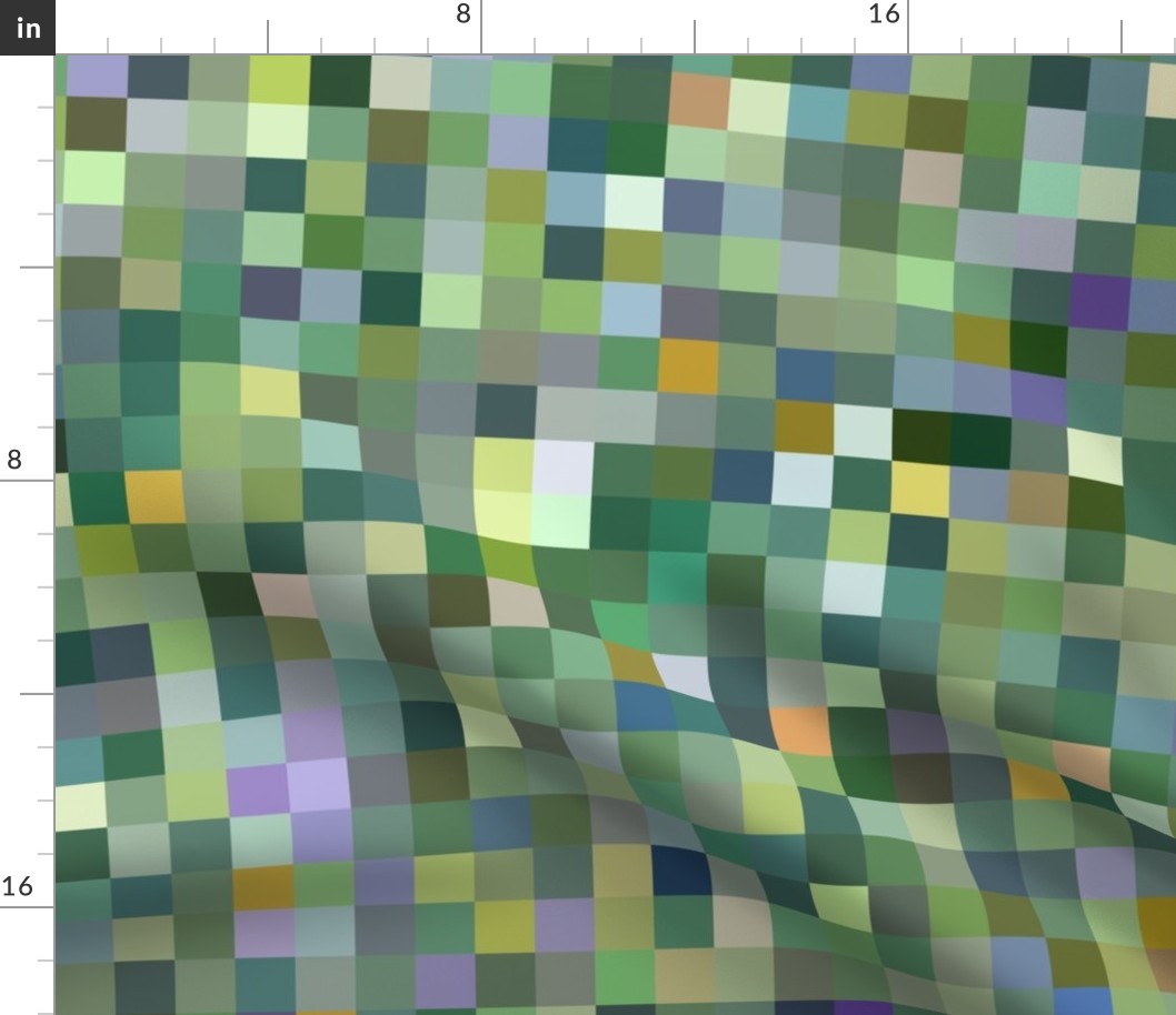 Klimt's Fruit Tree pixelsquares, 1" squares