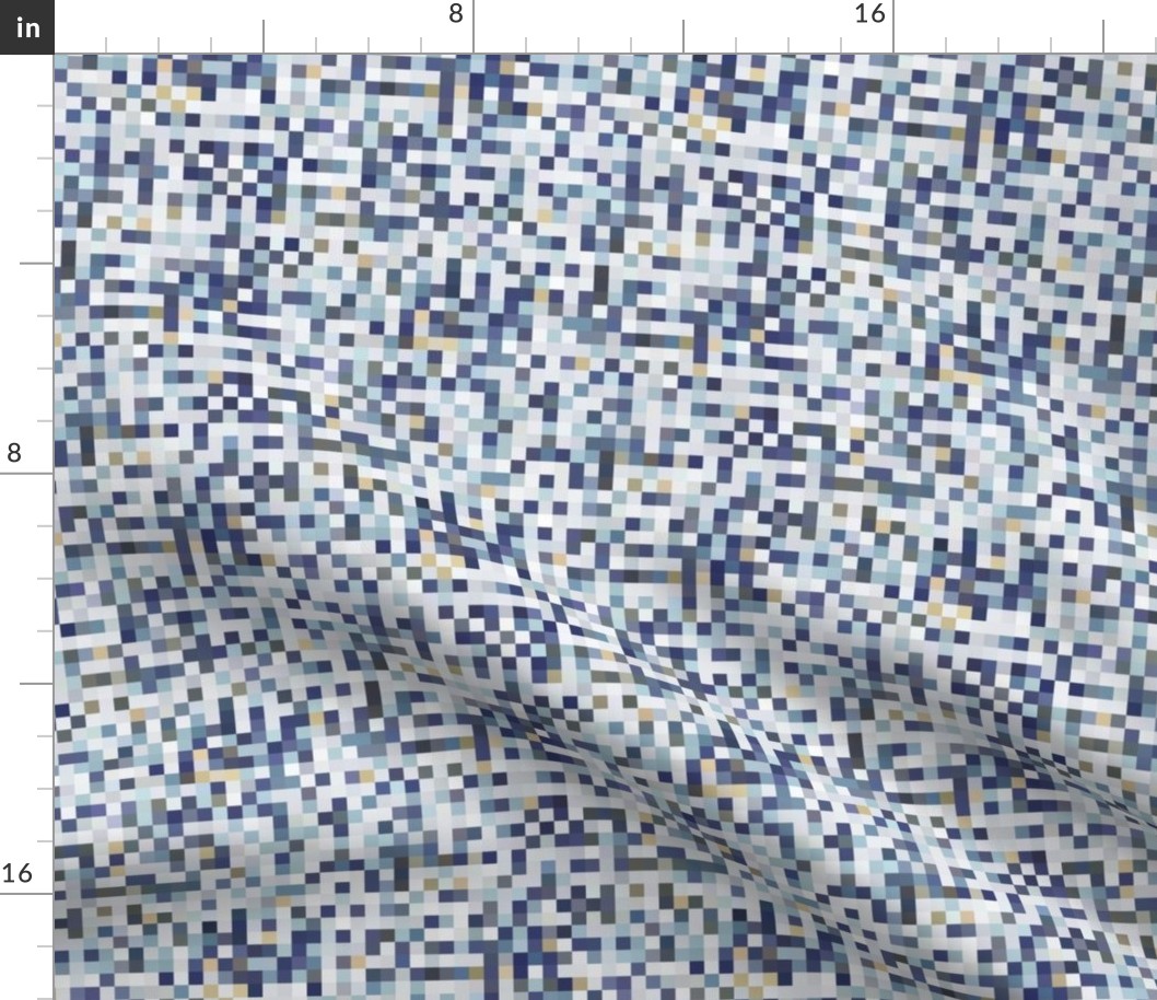 Great Wave pixelsquares, 1/4" squares