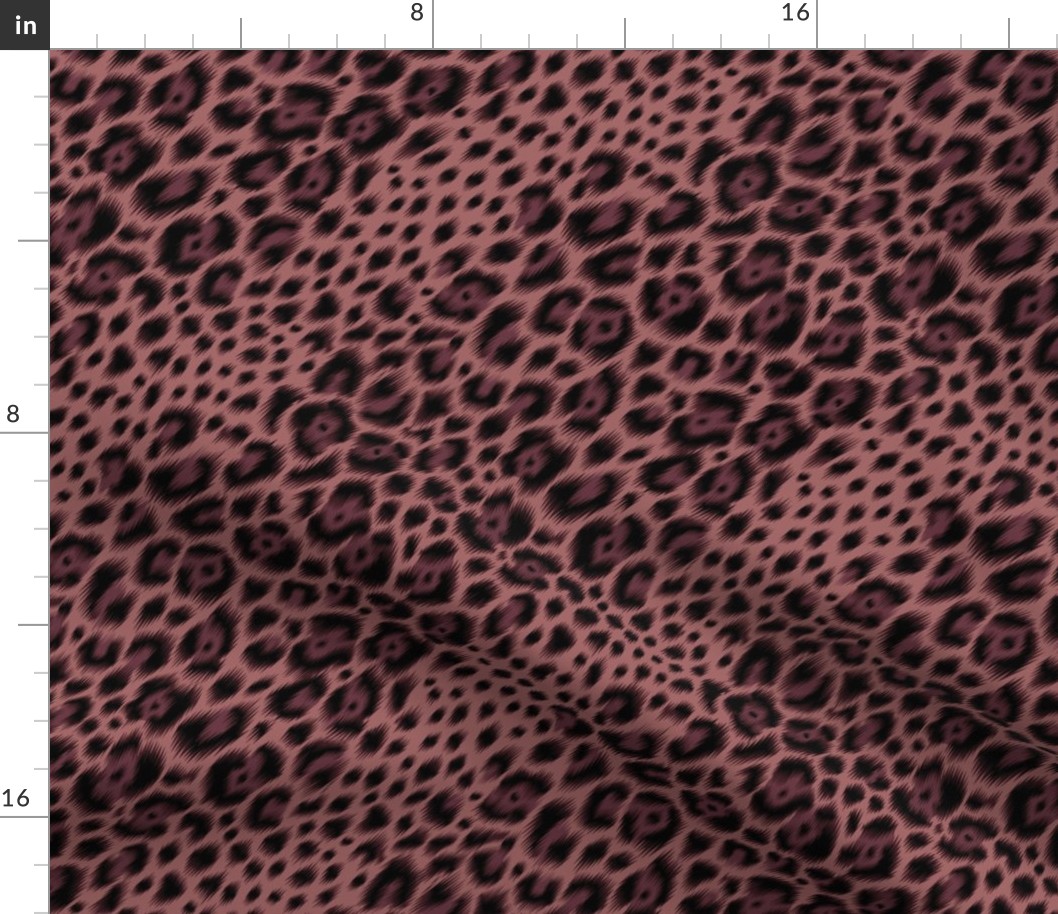 Luxury leopard skin withered rose