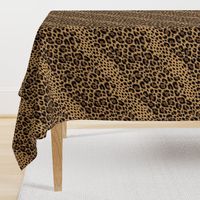 Luxury leopard skin honey gold