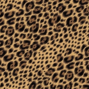 Luxury leopard skin honey gold